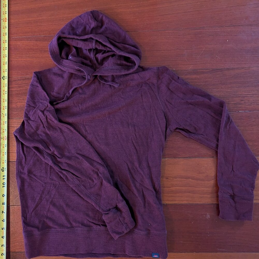 Faherty Organic Cotton hoodie (medium), burgundy / maroon